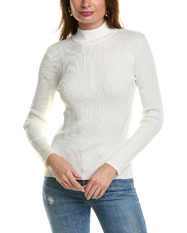 Women's Relaxed Outfit T Tahari Mock Neck Sweater