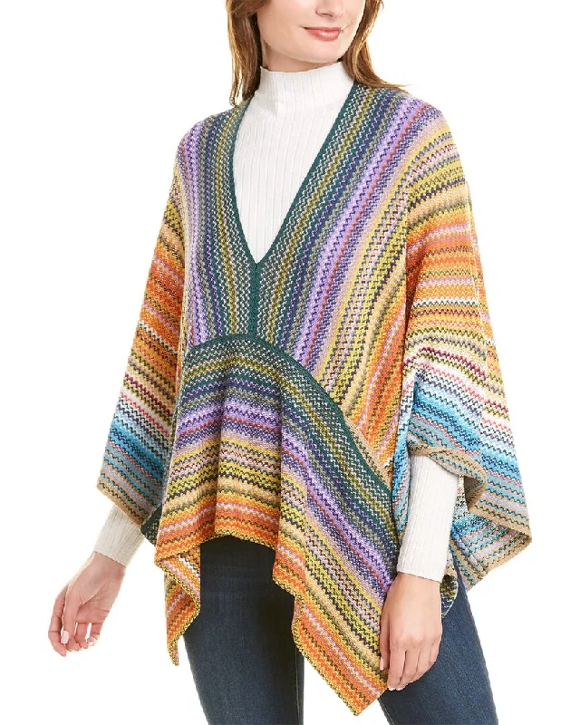 Women's Clothing Online Missoni Wool-Blend Poncho, White