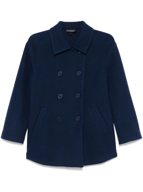 Casual Chic Women's Clothes Emporio Armani Women's Coats blue