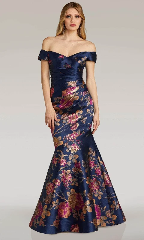 Trendy Boutique Online Feriani Couture 18338 - Floral Mermaid Evening Gown