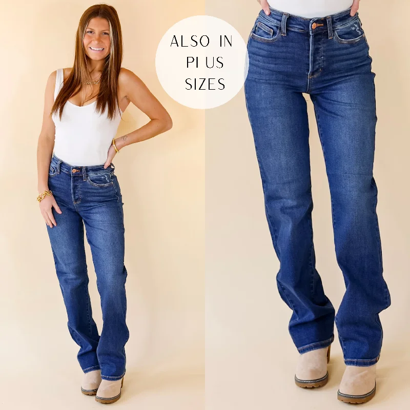 Women's High-Fashion Attire Last Chance Size 0 | Judy Blue | High Standards Hidden Button Fly Jeans in Medium Wash