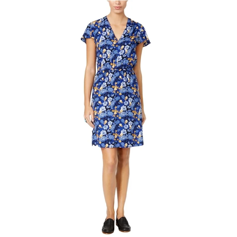 Online Boutiques Clothing G.H. Bass & Co. Womens Floral Print Shift Dress, Multicoloured, Large