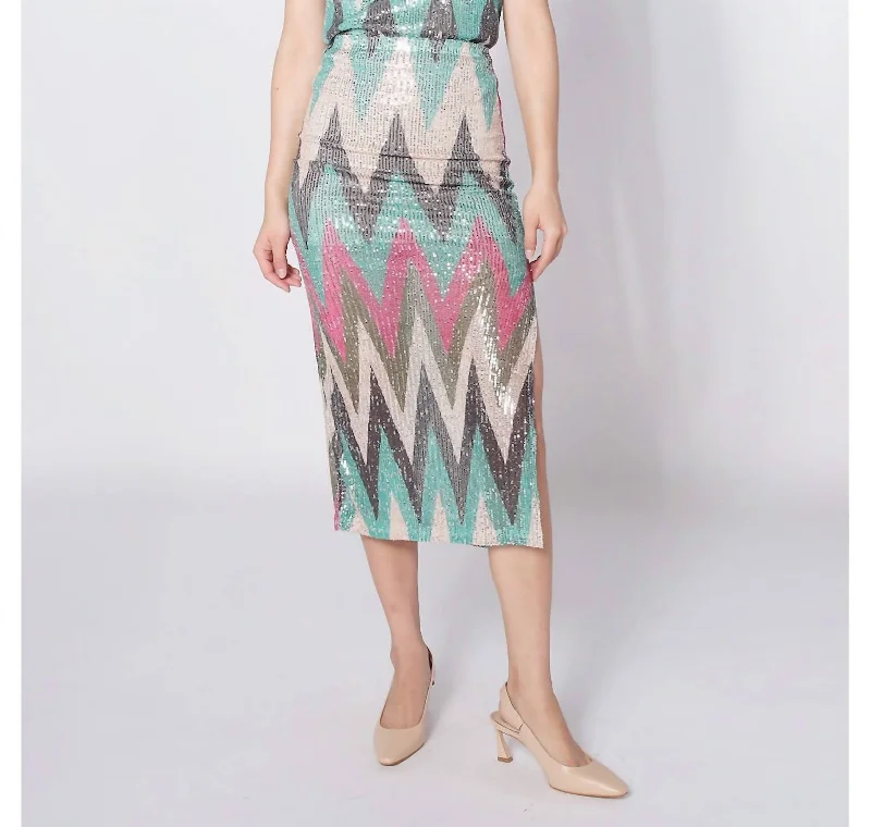 Women's Tailored Outfit Grammy Skirt In Multi