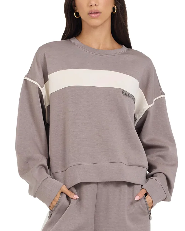 Clearance Sale Online Vintage Havana Colorblock Cloud Fleece Crewneck Top