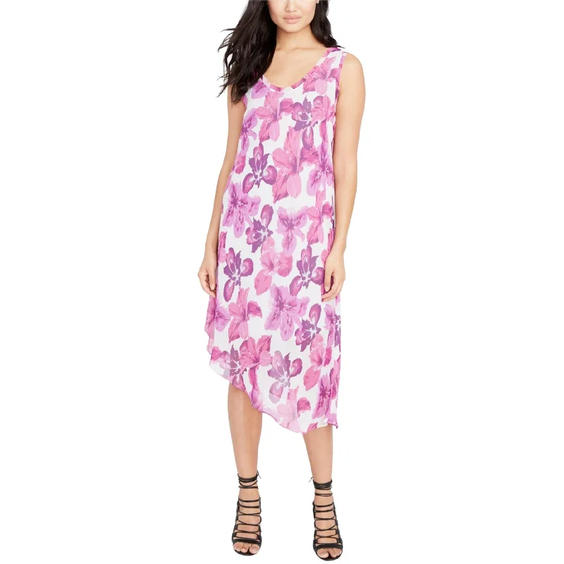 Sustainable Fashion Clothing For Women Rachel Roy Womens Floral Asymmetrical Dress