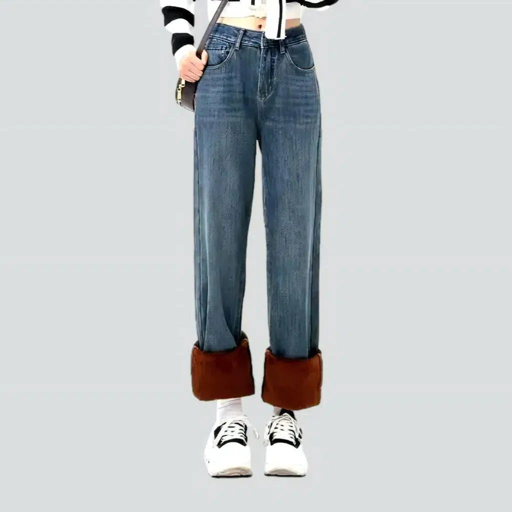 Clothing Store High-waist straight jeans
 for women