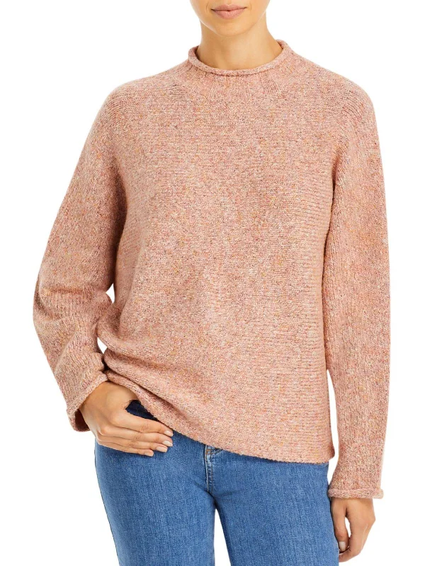 Women's Evening Wear for Special Occasions Womens Knit Wool Blend Mock Turtleneck Sweater