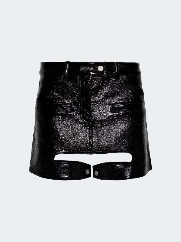 Chic Casual Wardrobe Essentials Chaps Vinyl Skirt