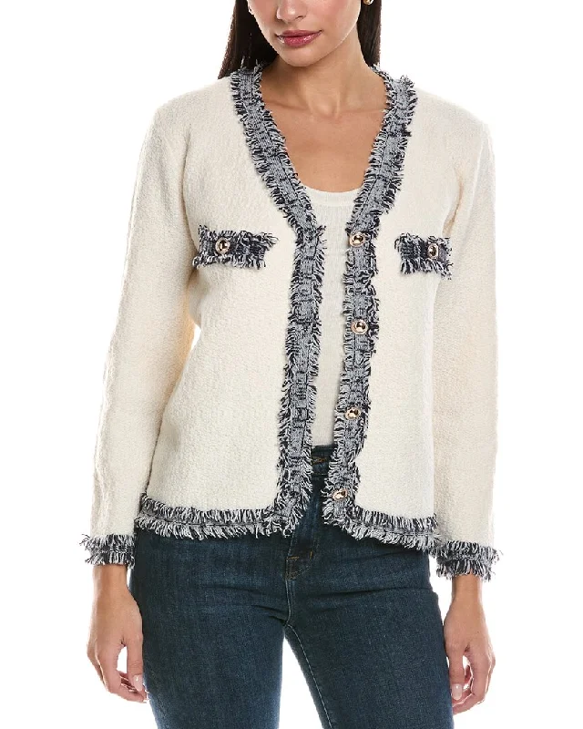 Women's Holiday Outfit ANNA KAY Pearl Jam Cashmere-Blend Cardigan