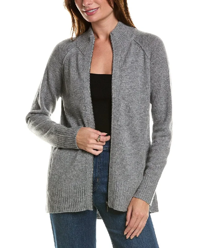 Best Online Women's Boutiques Forte Cashmere Sporty Wool & Cashmere-Blend Cardigan