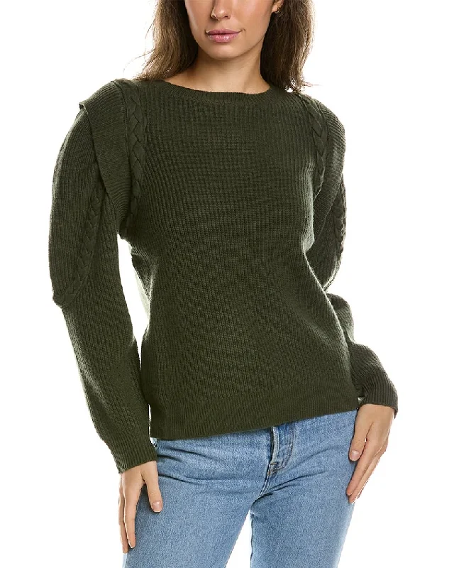 New Arrival Discounts Lea & Viola Braided Wool & Cashmere-Blend Sweater